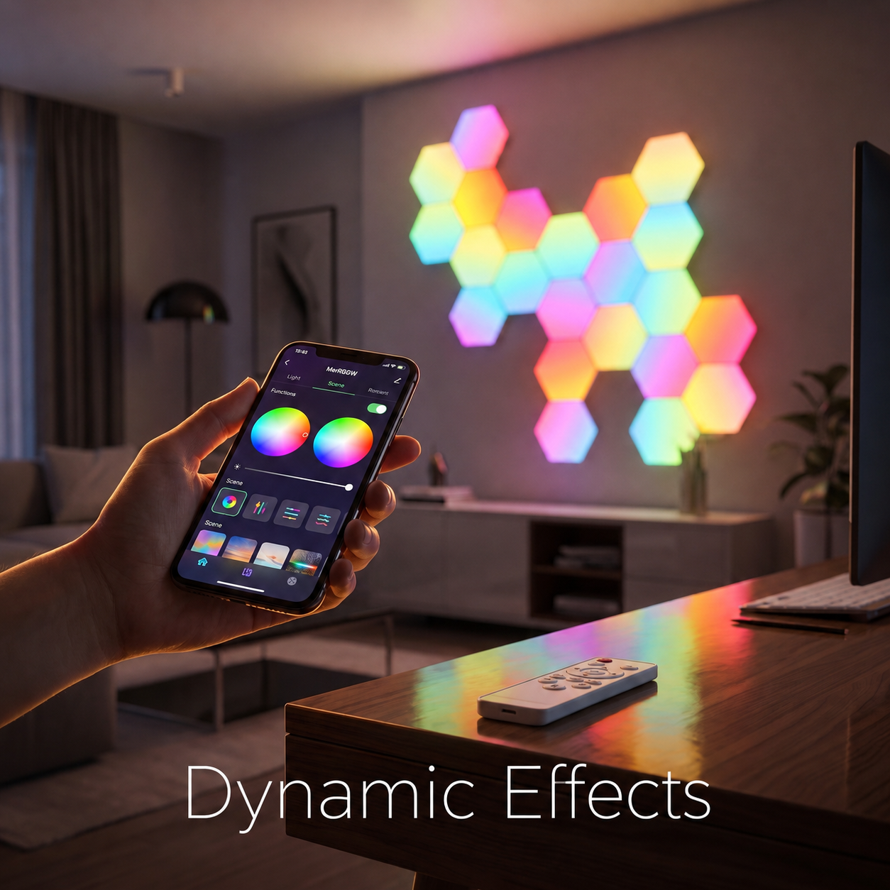 RGB Hexagon Smart Wall Light Panels 20 Pack