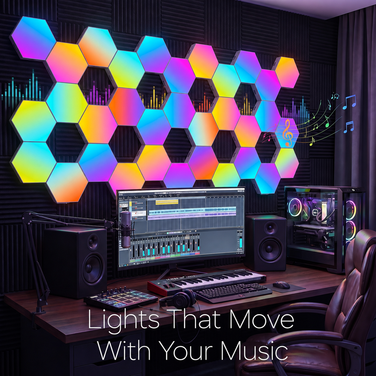 RGB Hexagon Smart Wall Light Panels 20 Pack