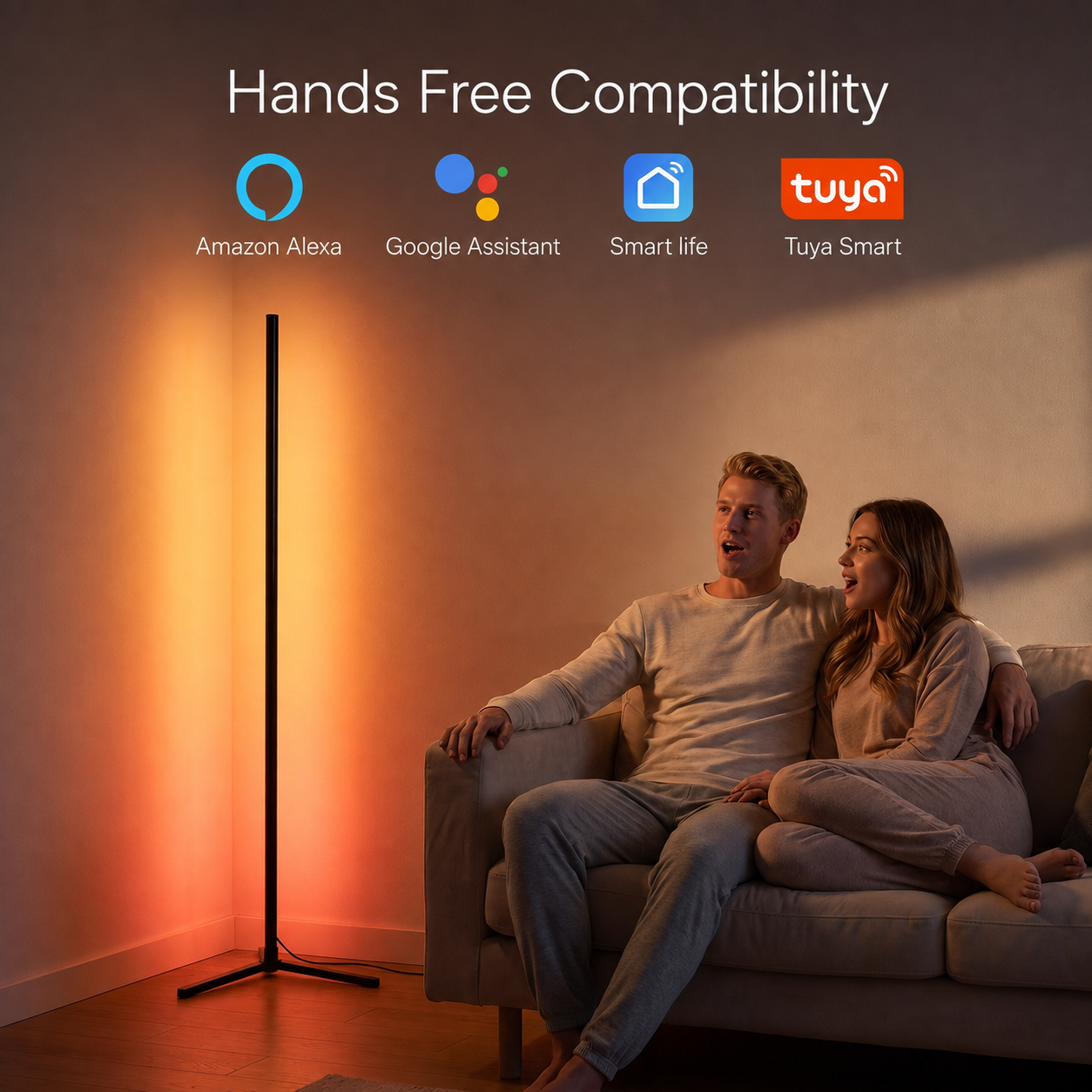 Basic RGBICW Smart Floor Lamp