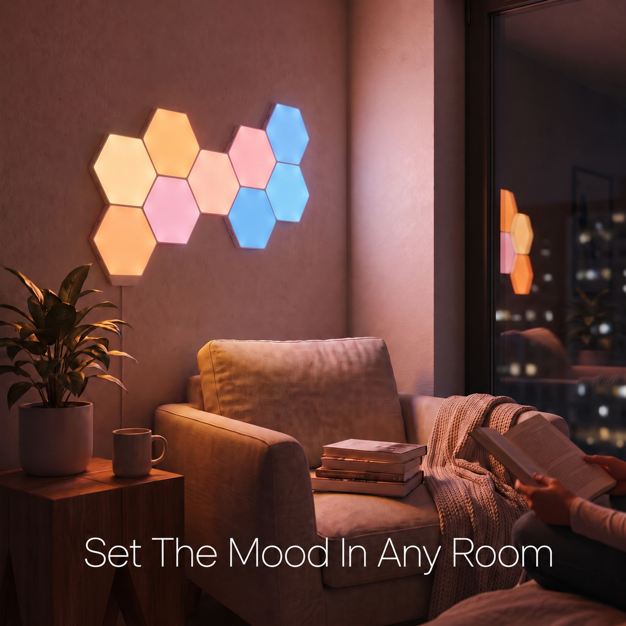 RGB Hexagon Smart Wall Light Panels 20 Pack