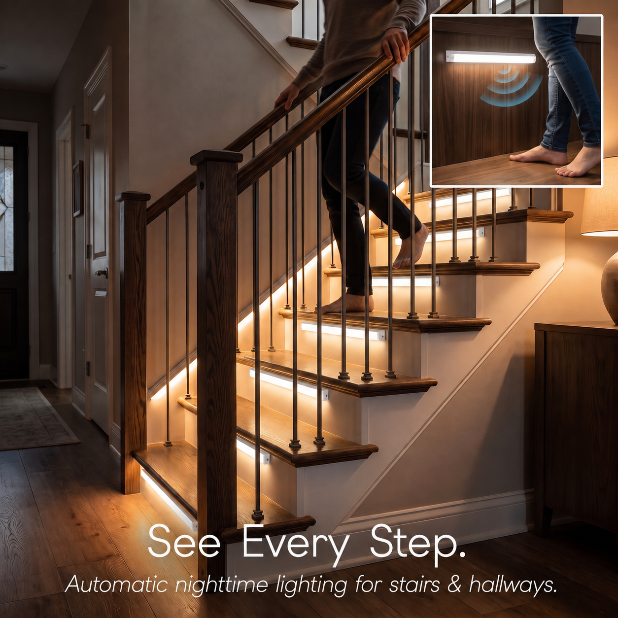 Rechargeble Motion Sensor LED Light