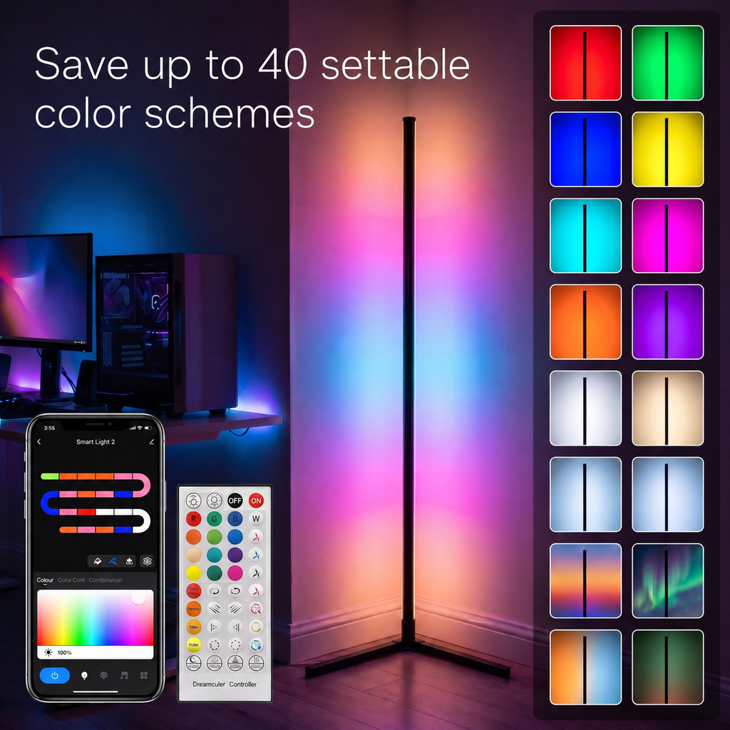 Basic RGBICW Smart Floor Lamp