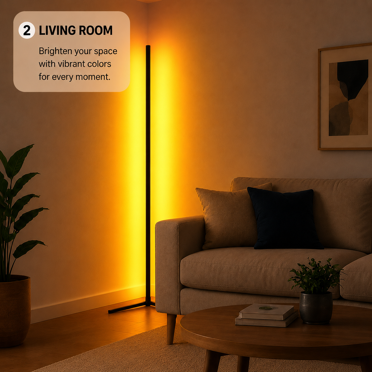 Basic RGBICW Smart Floor Lamp