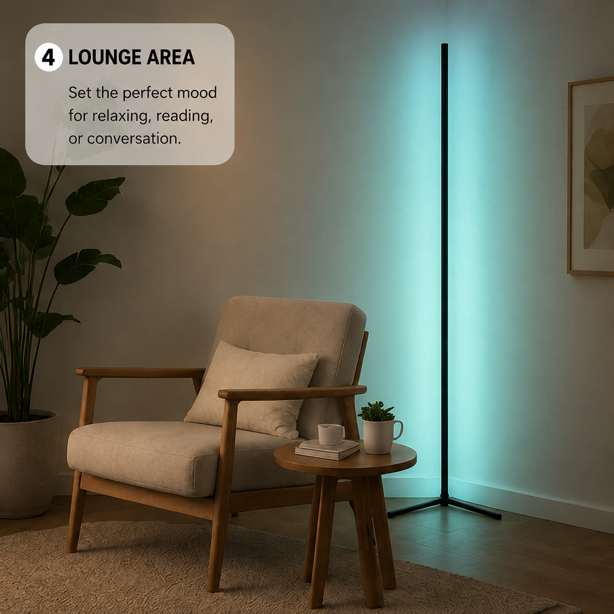 Basic RGBICW Smart Floor Lamp