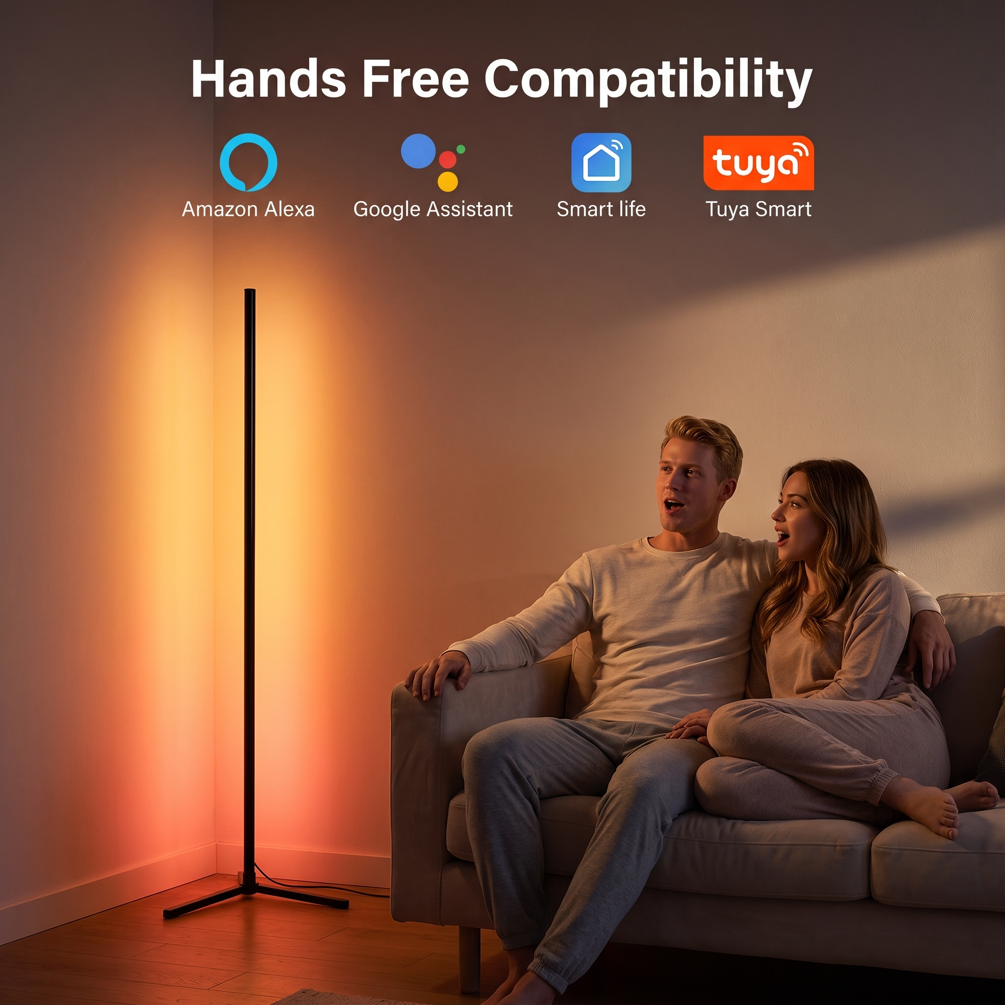 Basic RGBICW Smart Floor Lamp