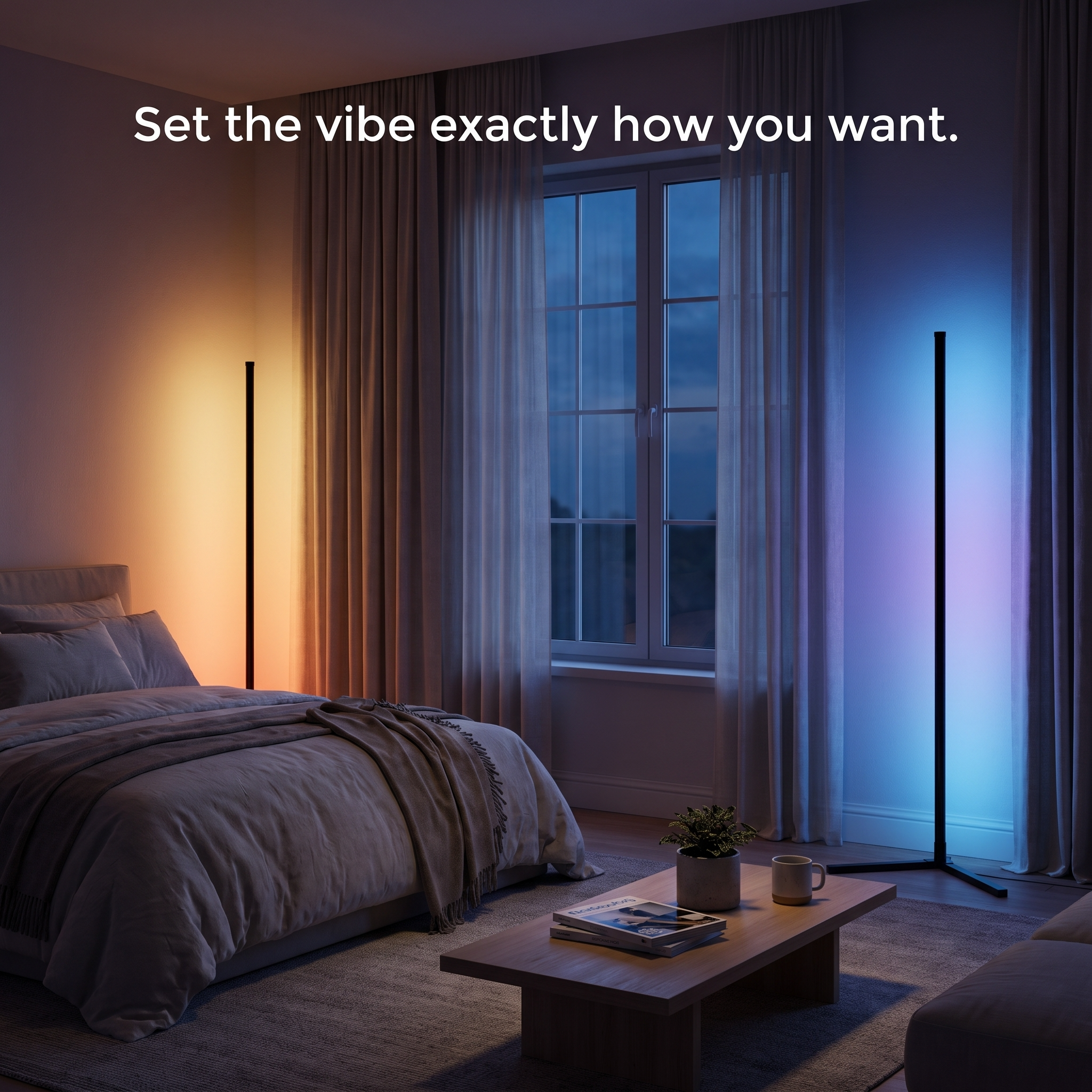 Basic RGBICW Smart Floor Lamp